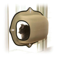 K&H Pet Products EZ Mount Window Pod Kitty Sill Tan 27" x 20" x 20"-Cat-K&H Pet Products-PetPhenom