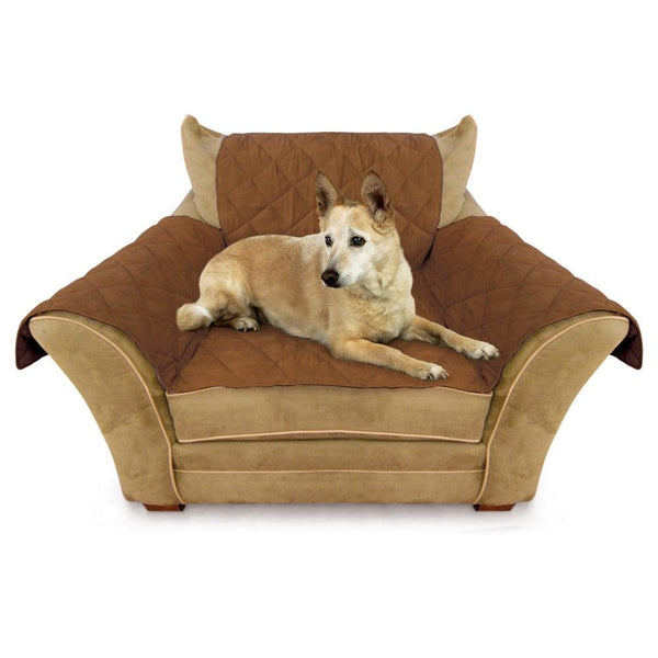 K&H Pet Products Furniture Cover Chair Mocha 22" x 26" seat, 42" x 47" back, 22" x 26" side arms-Dog-K&H Pet Products-PetPhenom