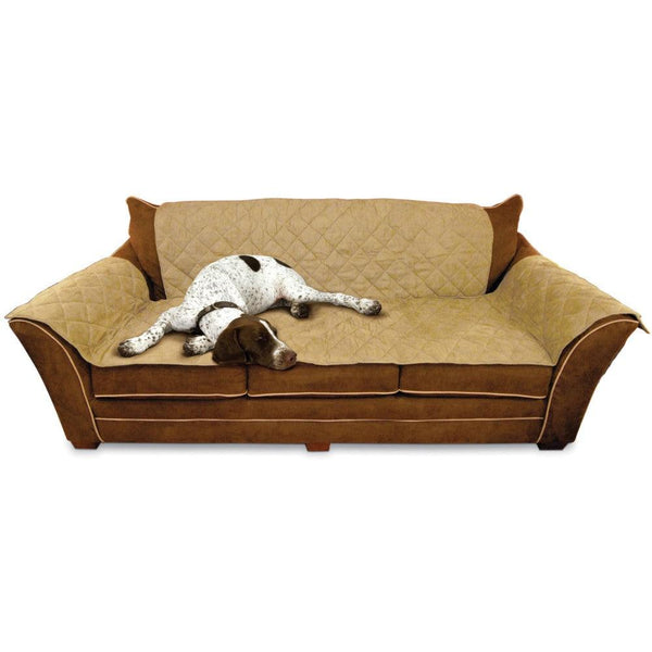 K&H Pet Products Furniture Cover Couch Tan 26" x 70" seat, 42" x 88" back, 22" x 26" side arms-Dog-K&H Pet Products-PetPhenom