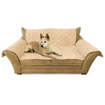 K&H Pet Products Furniture Cover Loveseat Tan 26" x 55" seat, 42" x 66" back, 22" x 26" side arms-Dog-K&H Pet Products-PetPhenom