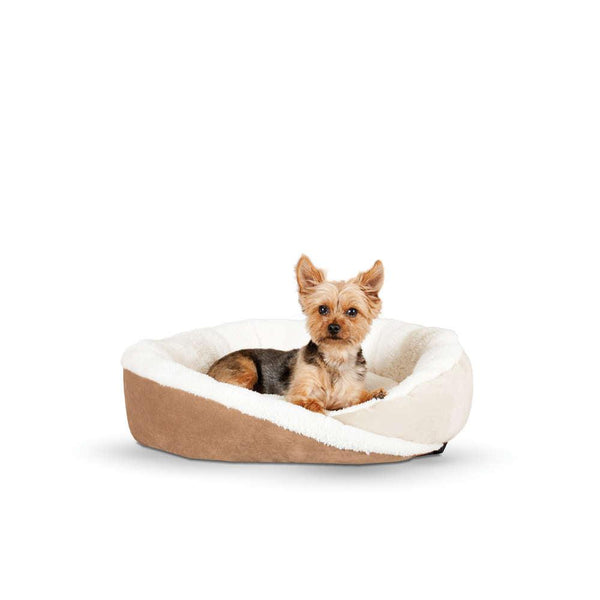 K&H Pet Products Huggy Nest Pet Bed Large Tan / Caramel 36" x 30" x 8"-Dog-K&H Pet Products-PetPhenom