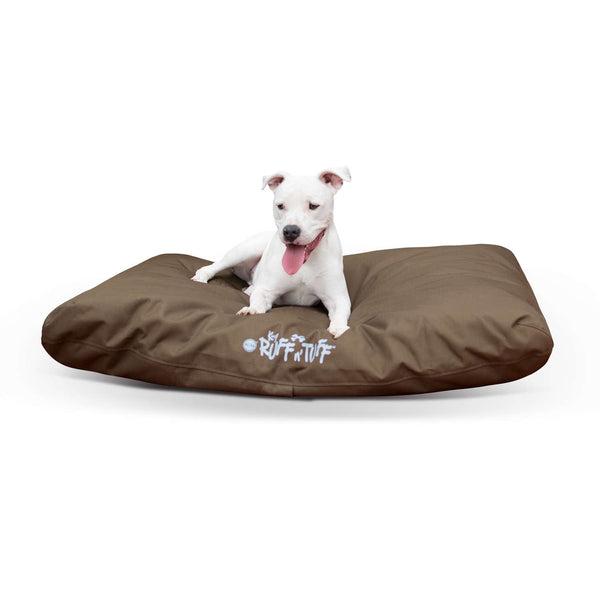 K&H Pet Products K-9 Ruff n' Tuff Indoor-Outdoor Pet Bed Large Chocolate 36" x 48" x 4"-Dog-K&H Pet Products-PetPhenom