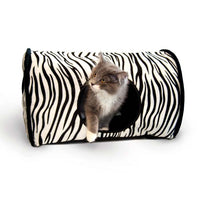 K&H Pet Products Kitty Camper Bed Zebra 13" x 18" x 10"-Cat-K&H Pet Products-PetPhenom