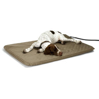 K&H Pet Products Lectro-Soft Heated Outdoor Bed Large Tan 25" x 36" x 1.5"-Dog-K&H Pet Products-PetPhenom