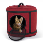 K&H Pet Products Mod Capsule Pet Carrier and Shelter Red 17" x 17" x 15.5"-Cat-K&H Pet Products-PetPhenom