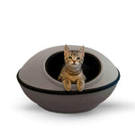 K&H Pet Products Mod Dream Pods Cat Bed Gray / Black 22" x 22" x 11.5-Cat-K&H Pet Products-PetPhenom