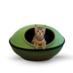 K&H Pet Products Mod Dream Pods Cat Bed Green / Black 22" x 22" x 11.5-Cat-K&H Pet Products-PetPhenom