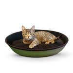 K&H Pet Products Mod Sleeper Cat Bed Small Green / Black 18.5" x 14"-Cat-K&H Pet Products-PetPhenom