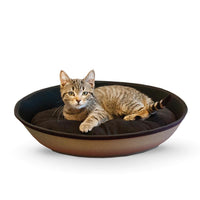 K&H Pet Products Mod Sleeper Cat Bed Small Tan / Black 18.5" x 14"-Cat-K&H Pet Products-PetPhenom
