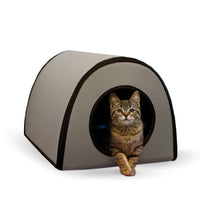 K&H Pet Products Mod Thermo-Kitty Shelter Gray 15" x 21.5" x 13"-Cat-K&H Pet Products-PetPhenom