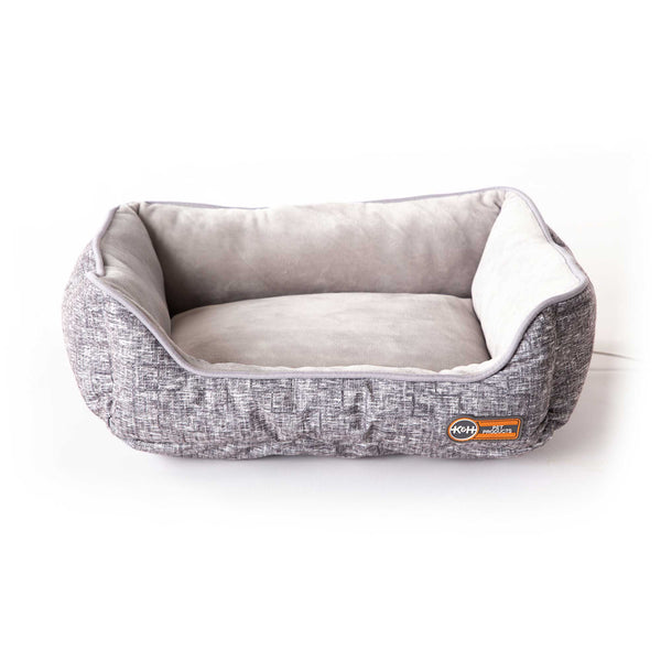 K&H Pet Products Mother's Heartbeat Heated Kitty Pet Bed with Heart Pillow Gray 13" x 11" x 5.5"-Cat-K&H Pet Products-PetPhenom