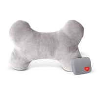 K&H Pet Products Mother's Heartbeat Plush Dog Bone Pillow Small Gray 8" x 4" x 2"-Dog-K&H Pet Products-PetPhenom