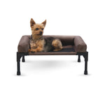 K&H Pet Products Original Bolster Pet Cot Small Chocolate 17" x 22" x 7"-Dog-K&H Pet Products-PetPhenom