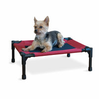 K&H Pet Products Original Pet Cot Elevated Pet Bed Small Red 17" x 22" x 7"-Dog-K&H Pet Products-PetPhenom