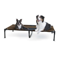 K&H Pet Products Original Pet Cot Extra Large Chocolate 32" x 50" x 9"-Dog-K&H Pet Products-PetPhenom