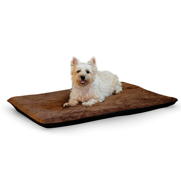 K&H Pet Products Ortho Thermo Pet Bed Large Chocolate / Coral 24" x 37" x 3"-Dog-K&H Pet Products-PetPhenom