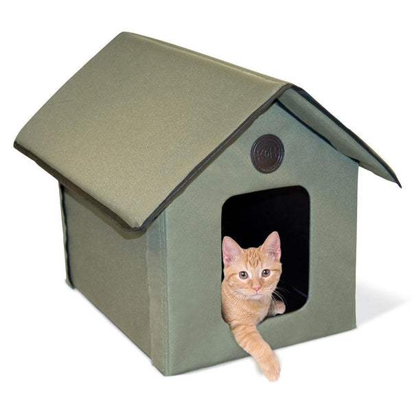 K&H Pet Products Outdoor Kitty House Beige 22" x 18" x 17"-Cat-K&H Pet Products-PetPhenom