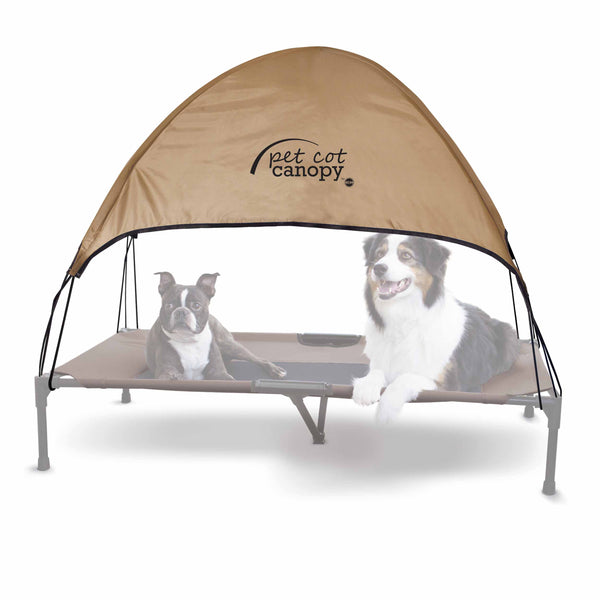 K&H Pet Products Pet Cot Canopy Extra Large Tan 32" x 50"-Dog-K&H Pet Products-PetPhenom