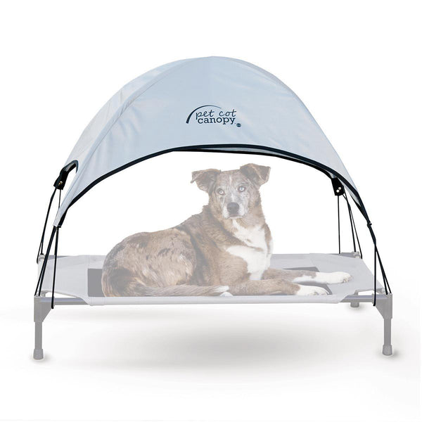 K&H Pet Products Pet Cot Canopy Large Gray 30" x 42" x 28"-Dog-K&H Pet Products-PetPhenom
