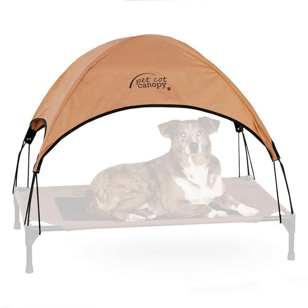 K&H Pet Products Pet Cot Canopy Large Tan 30" x 42" x 28"-Dog-K&H Pet Products-PetPhenom
