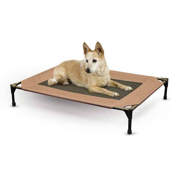 K&H Pet Products Pet Cot Large Chocolate 30" x 42" x 7"-Dog-K&H Pet Products-PetPhenom