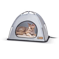 K&H Pet Products Pet Thermo Tent Small Gray 14" x 18" x 12.5"-Dog-K&H Pet Products-PetPhenom