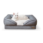 K&H Pet Products Pillow-Top Orthopedic Lounger Sofa Pet Bed Small Gray 18" x 24" x 8"-Dog-K&H Pet Products-PetPhenom