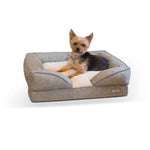 K&H Pet Products Pillow-Top Orthopedic Pet Lounger Small Tan 18" x 24" x 8"-Dog-K&H Pet Products-PetPhenom