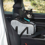 K&H Pet Products Portable Pet Console Booster Dog Car Seat Gray 10" x 15" x 9.5"