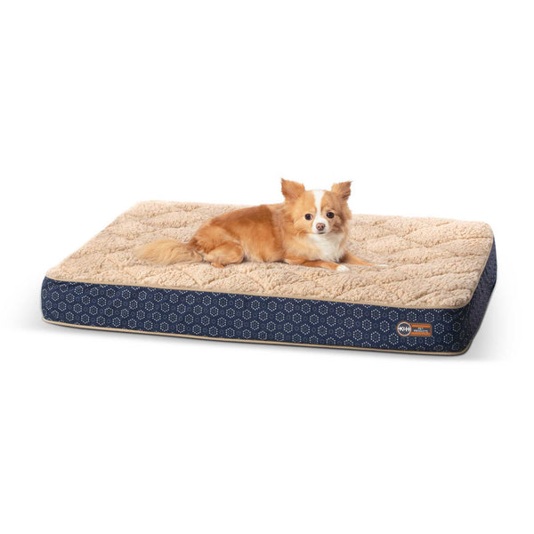 K&H Pet Products Quilt-Top Superior Orthopedic Pet Bed Small Navy Blue 27" x 36" x 4"-Dog-K&H Pet Products-PetPhenom