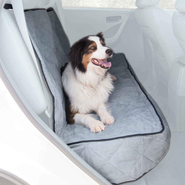 K&H Pet Products Quilted Car Seat Cover Gray 54" x 58" x 0.25"-Dog-K&H Pet Products-PetPhenom