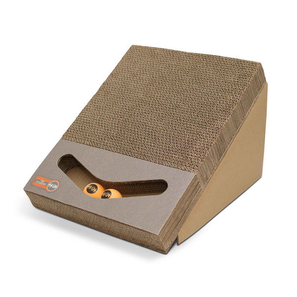 K&H Pet Products Scratch Ramp and Track Cat Scratcher Toy Brown 15" x 12" x 10"-Cat-K&H Pet Products-PetPhenom