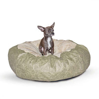 K&H Pet Products Self Warming Cuddle Ball Pet Bed Medium Green 38" x 38" x 12"-Dog-K&H Pet Products-PetPhenom
