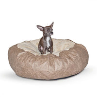 K&H Pet Products Self Warming Cuddle Ball Pet Bed Medium Tan 38" x 38" x 12"-Dog-K&H Pet Products-PetPhenom