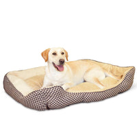 K&H Pet Products Self Warming Lounge Sleeper Square Pet Bed Large Brown 32" x 40" x 10"-Dog-K&H Pet Products-PetPhenom
