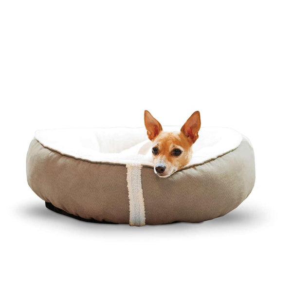 K&H Pet Products Sleepy Nest Pet Bed Medium Caramel 24" x 24"-Dog-K&H Pet Products-PetPhenom