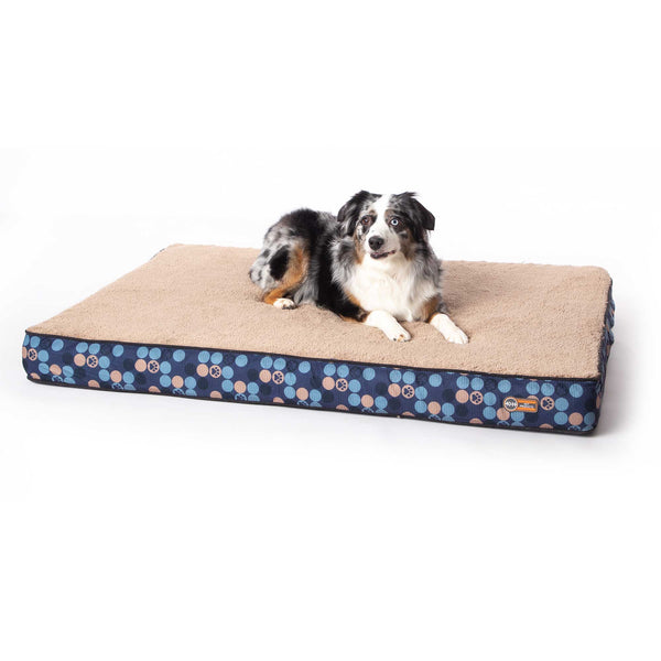 K&H Pet Products Superior Orthopedic Dog Bed Large Navy Blue 35" x 46" x 4"-Dog-K&H Pet Products-PetPhenom