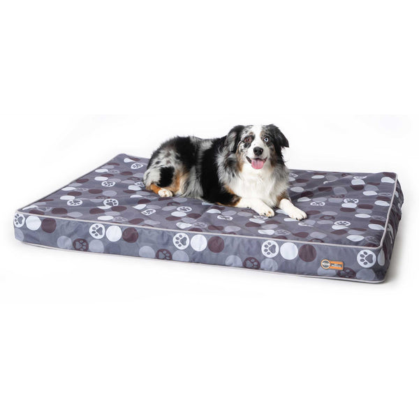 K&H Pet Products Superior Orthopedic Indoor/Outdoor Bed Large Gray 46" x 35" x 4"-Dog-K&H Pet Products-PetPhenom