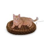 K&H Pet Products Thermo-Kitty Fashion Splash Bed Mocha 16" x 16" x 2"-Cat-K&H Pet Products-PetPhenom