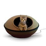 K&H Pet Products Thermo-Mod Dream Pod Large Tan/Black 22" x 22" x 11.5"-Cat-K&H Pet Products-PetPhenom