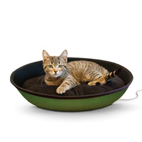 K&H Pet Products Thermo-Mod Sleeper Medium Green/Black 23" x 16" x 6"-Cat-K&H Pet Products-PetPhenom