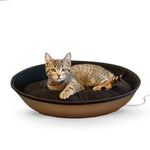 K&H Pet Products Thermo-Mod Sleeper Medium Tan/Black 23" x 16" x 6"-Cat-K&H Pet Products-PetPhenom