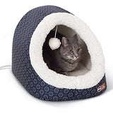 K&H Pet Products Thermo-Pet Cave Heated Navy 17" x 15" x 13"-Cat-K&H Pet Products-PetPhenom