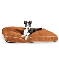K&H Pet Products Tufted Pillow Top Pet Bed Large Chocolate 35" x 44" x 7.5"-Dog-K&H Pet Products-PetPhenom