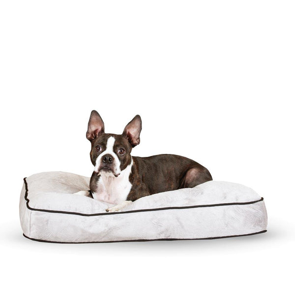 K&H Pet Products Tufted Pillow Top Pet Bed Medium Gray 27" x 36" x 7.5"-Dog-K&H Pet Products-PetPhenom