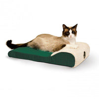 K&H Pet Products Ultra Memory Chaise Pet Lounger Green 14" x 22" x 4"-Cat-K&H Pet Products-PetPhenom