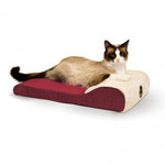 K&H Pet Products Ultra Memory Chaise Pet Lounger Red 14" x 22" x 4"-Cat-K&H Pet Products-PetPhenom