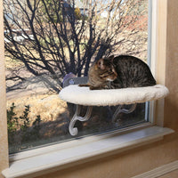 K&H Pet Products Universal Mount Kitty Sill White 14" x 24" x 13"-Cat-K&H Pet Products-PetPhenom
