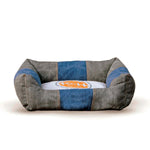 K&H Pet Products Vintage Lounger Pet Bed Original Logo Gray / Blue 16" x 20" x 6"-Dog-K&H Pet Products-PetPhenom