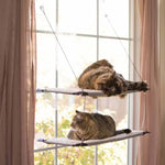 K&H Pet Products Window Double Lounger Cat Perch Natural 12" x 23" x 27"-Cat-K&H Pet Products-PetPhenom